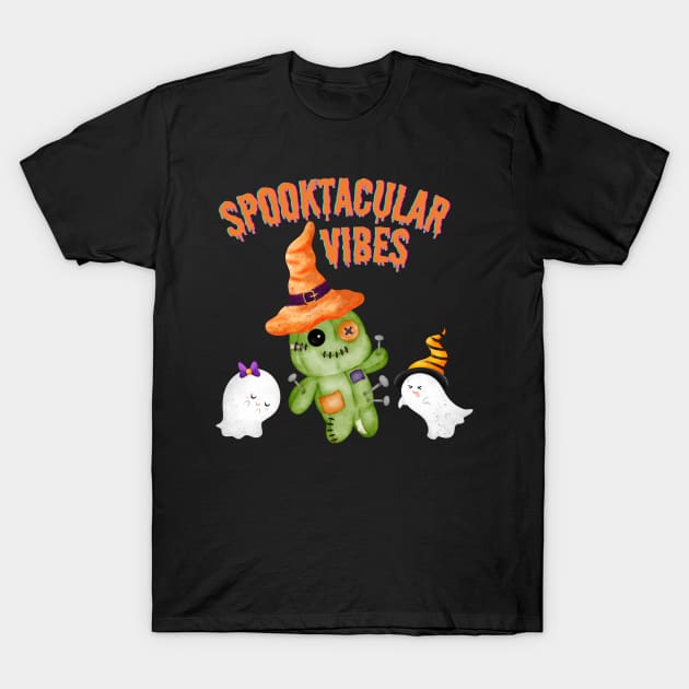 Halloween Spooktacular Vibes - Halloween 2023 T-Shirt by Barts Arts